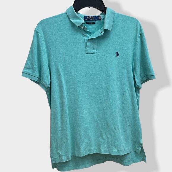 Polo Ralph Lauren Blue Pima Soft Touch Polo Shirt - Picture 1 of 4